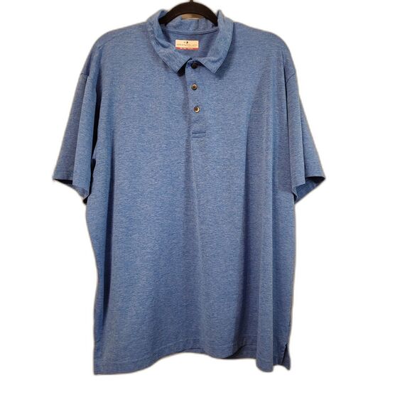 Grand slam Performance Polo Shirt Men Sz XXL Light Blue Solid Golf Short Sleeve - Picture 1 of 4